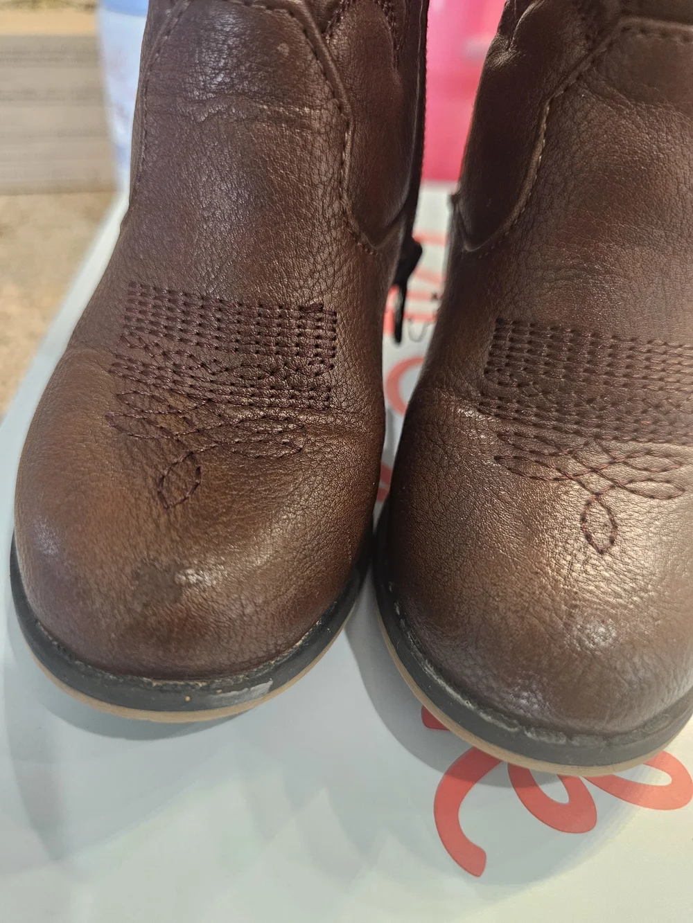 Cat & Jack Brown Girls Or Boys Western Cowboy Boots Toodler Size 7